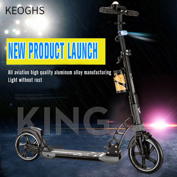 new pattern adult children scooter aluminium foldable PU 2wheels bodybuilding urban campus transportation