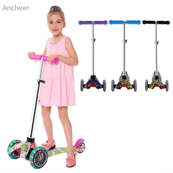 Best Aluminum Alloy Kick Scooter Adjustable Height New Gifts for Children Kids Boys Girls