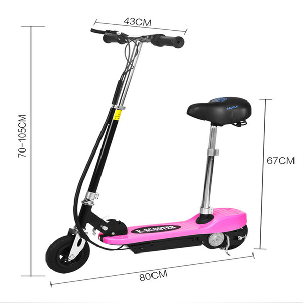 Small surfer electric scooter two-wheeled mini-portable foldable pedal leisure children's adult step-by-step bicycle