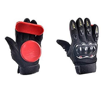 Skateboard Gloves Longboard Gloves Roller Skating Downhill Slide Gloves Durable Adult Freeride Grip Slid with 2 Slide Pucks Outdoor A1252