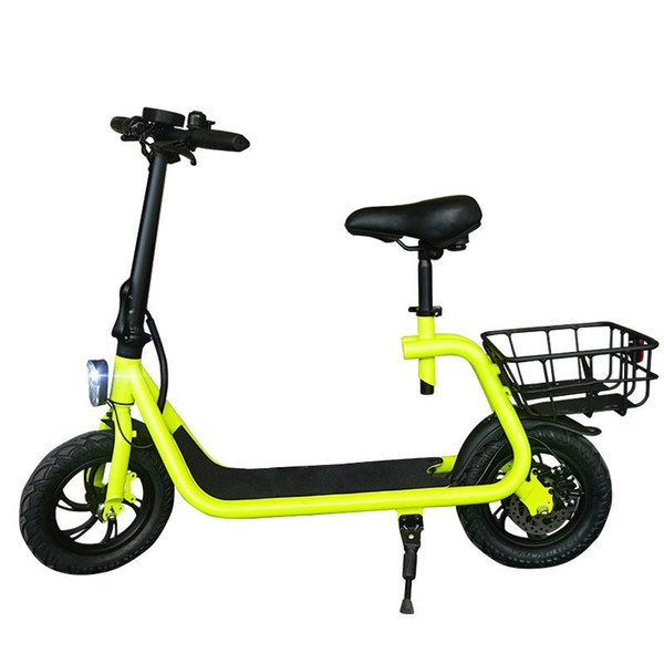 Daibot Adult Electric Scooter Car Two Wheel Electric Scooters With Child Seat 12 Inch 350W 36V Portable Electric Bike Two Seater