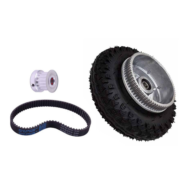 2018 New Arrival DIY Size 200*50mm Electric Skateboard Gear Motor Truck Wheels Kit For Longboard Off Road Board Free Shipping