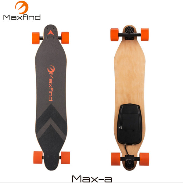 Maxfind electric skateboard longboard four wheel with 600W hub single motor wireless remote controller