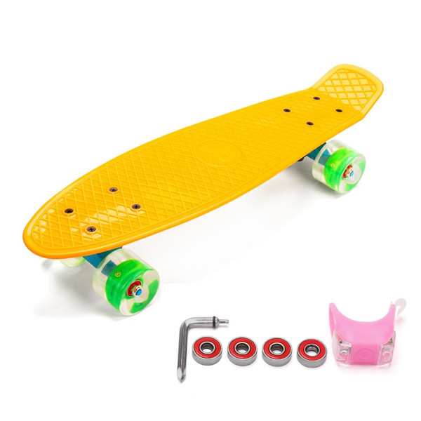 complete Scooter with Flashing wheel Skateboards Professional Skate Board Wood skateboard and long board skateboard#WY40