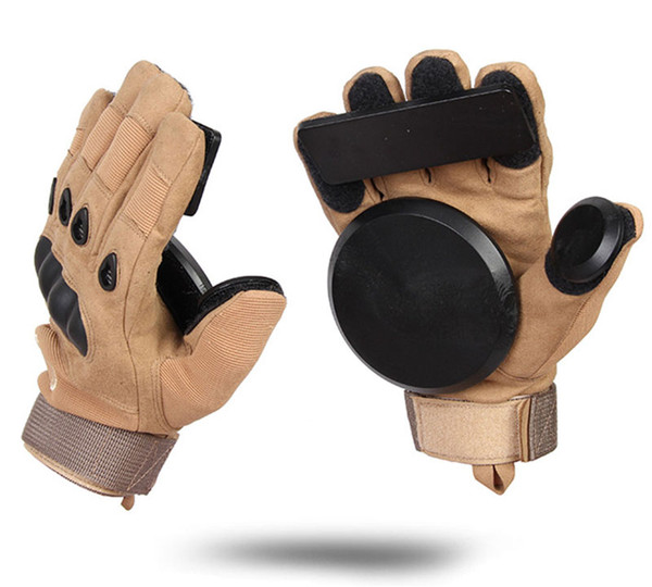 Wholesale- Tactical Glove Skateboard Gloves Slide Gloves With Slider Brake gloves Roller Safety Gear