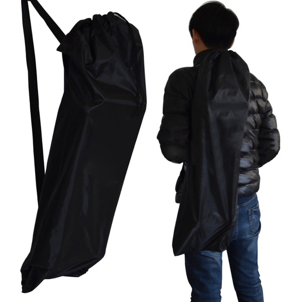 Adjustable Band Longboard Bags Black Long Board and fishboard Skateboard Backpack Double Shouler Drawstring Handbag Bag Backpack