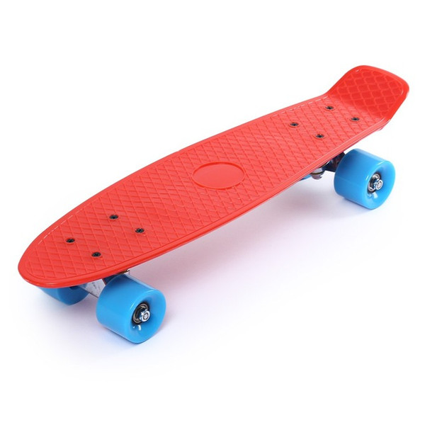 22 Inches Four-wheel Street Long Skate Board Mini Cruiser Skateboard With 5 Colors For Adult Children