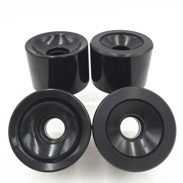 4pcs High Quality Black 70*51mm Skateboard Longboard Wheels Durable PU SHR 80A Skate Wheels for long Board Skating