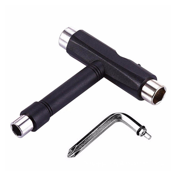 Mini T Type Wrench Tool Roller Skateboard Repair Tool Adjusting with L Wrench L-type Screwdriver