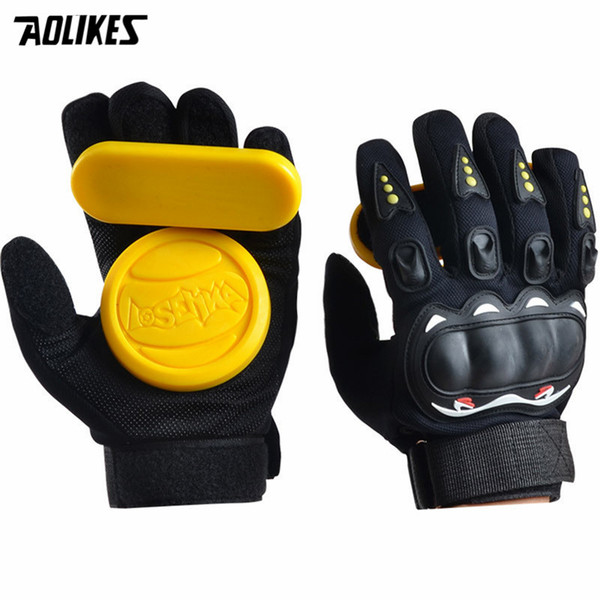 Downhill Skateboard Gloves Roller Safety Gear Longboard brake Slide Gloves With Slider Skate Accessoriesg For Peny Long Board