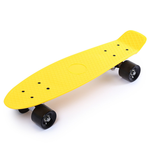 Longboard Skateboard 22Inch Classic Retro Mini Cruiser Complete Skateboard Long Board Teenager Cool Street Style Skateboard 11Colors