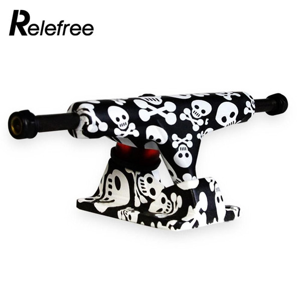 relefree 2pcs Skeleton Turbo Long Board Skateboard Truck 5