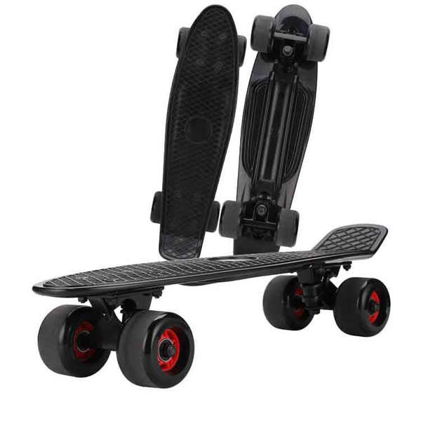 Pastel Mini Cruiser 22 inch Skateboard Skate Board Retro Longboard Complete LED Light Flashing for Girl Boy Adult or Children Street
