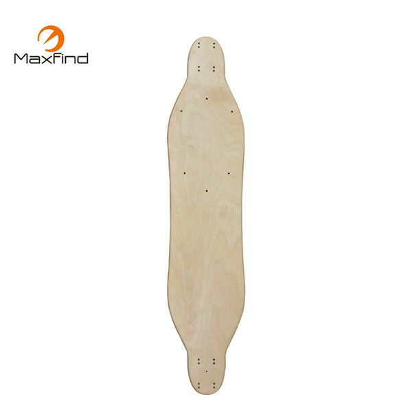 Maxfind Wholesale customized wooden chinese maple blank longboard skateboard deck 38''