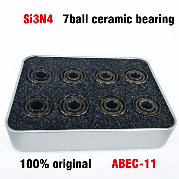 professional 608 Si3N4 ceramic bearing black ceramic bearing ABEC 11 for Hybrid inline speed skate scooter and racing BSB Swiss