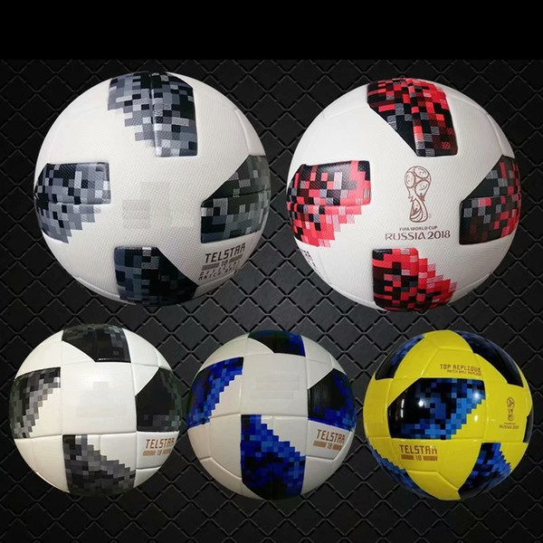 2018 red knock-out stage match New RUSSIA Premier PU football Ball World soccer Ball PU Champion outdoor Sport Training Calcio Cup Futebal.