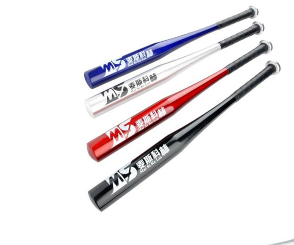 High Quality Thickening Aluminum Alloy Lightweight Baseball Bats Softball Bat Plastic Anti Slip Handle 4 Colors 25/28/30/32 In