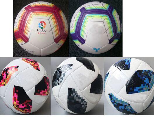 World cup Size 5 Balls Spain Liga England premer league 2018 19 soccer Ball high-grade match football ball kits (Ship without air)