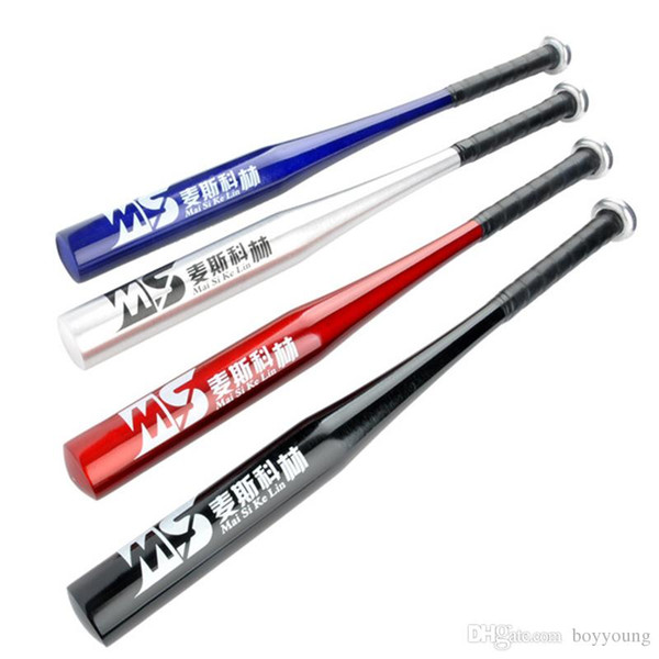 High Quality Thickening Aluminum Alloy Lightweight Baseball Bats Softball Bat Plastic Anti Slip Handle 4 Colors 25/28/30/32 In