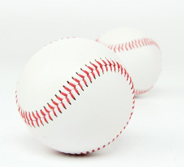 Baseball no. 9 soft training ball soft - filled strike ball for alloy baseball pure white no logo