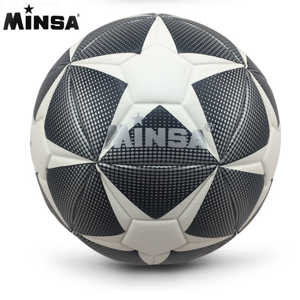 New Brand MINSA High Quality A+++ Standard Soccer Ball PU Soccer Ball Training Balls Football Official Size 5 and Size 4