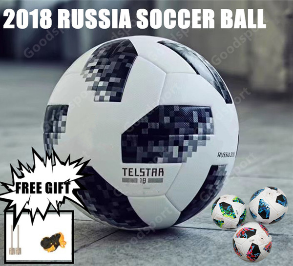 2018 New RUSSIA Premier PU football Ball World soccer Ball high-grade seamless paste skin Soccer outdoor Sport Training football Cup best