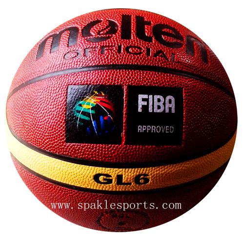 Wholesale-407-Free shipping Fake Brand Molten GL6 basketball, abrasion proof size6 Woman basketball, outdoor & indoor basketball