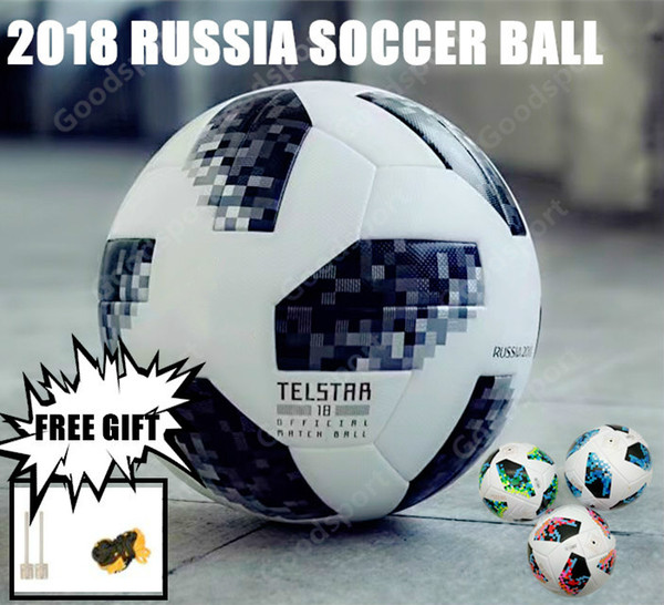 New RUSSIA Premier PU football Ball World soccer Ball high-grade seamless paste skin Soccer outdoor Sport Training football Cup TOP