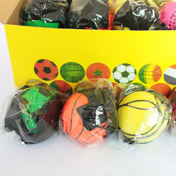 Wholesale Kids Toy Multicolor Balls Baseball Shaped Hand Wrist Exercise Stress Relief Squeeze Soft Foam Ball Toys Children Gifts DS0235 Z02