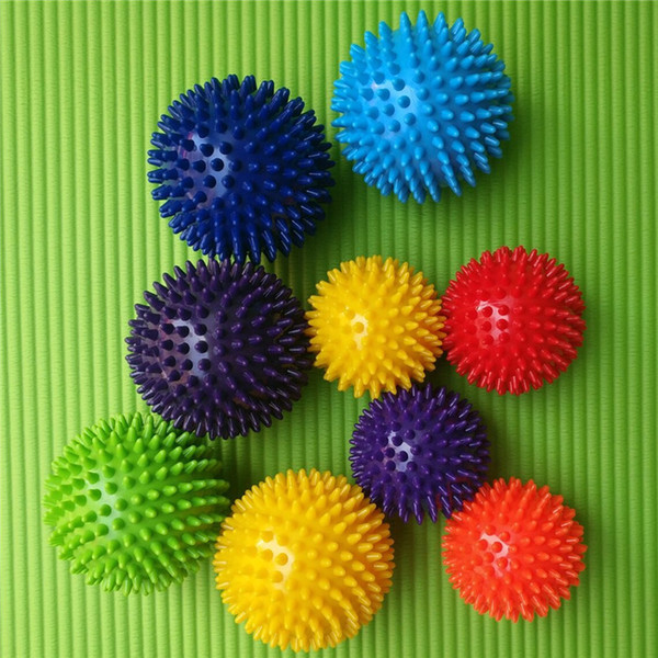 Yoga Point Massage Ball 7cm 7.5cm 9cm Spiky Massage Ball Stress Relief Foot Arm Neck Back Body Massage Trigger Roller Help Blood Circulatio