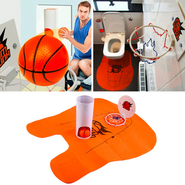 A700-2 Funny Toilet Basketball Game Gadget -Prank Gift for Basketball Lovers