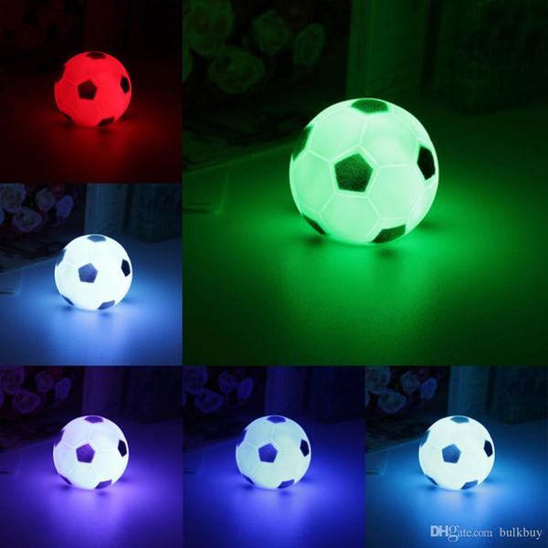 Top quality Colors Changing Football LED Night Light Mood Party Christmas home Decoration Nightlight Lamp Ggreat Gift for Kids