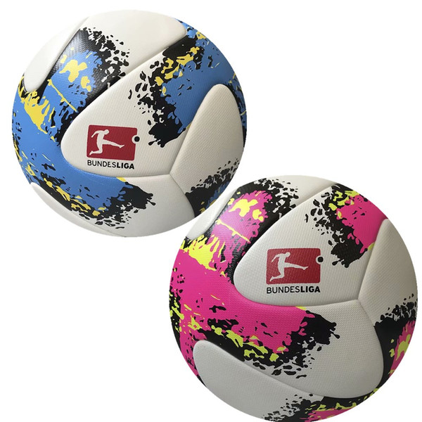 Good quality 2018 German Bundesliga football TOPFABRIK Soccer ball white-pink Granular antiskid Match training ball size 5