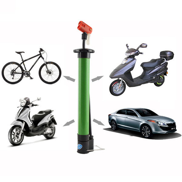 New Multifunctional Mini Portable Inflator Adapters Sturdy High Pressure Bicycle Basketball Football Pump Ball Manual Inflator