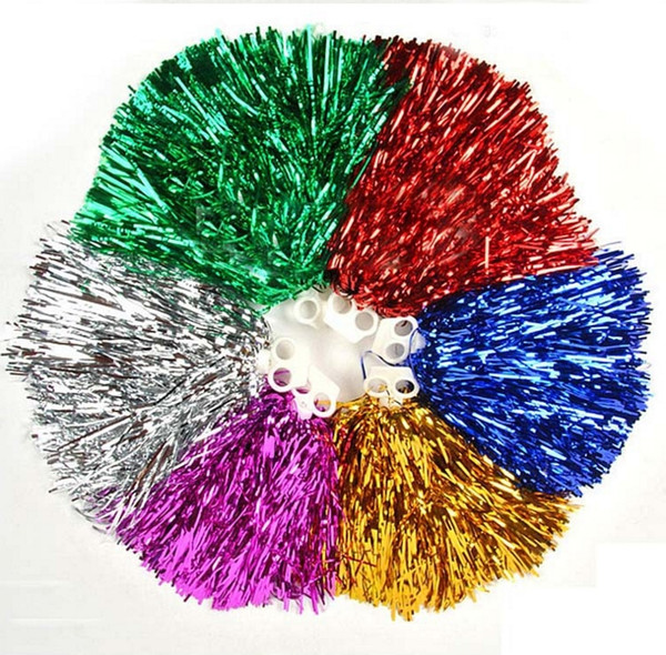 New Arrival 25g color ball cheerleaders aerobics square dance opening ceremony proclaimed cheers pompom, cheerleader products 6 colours