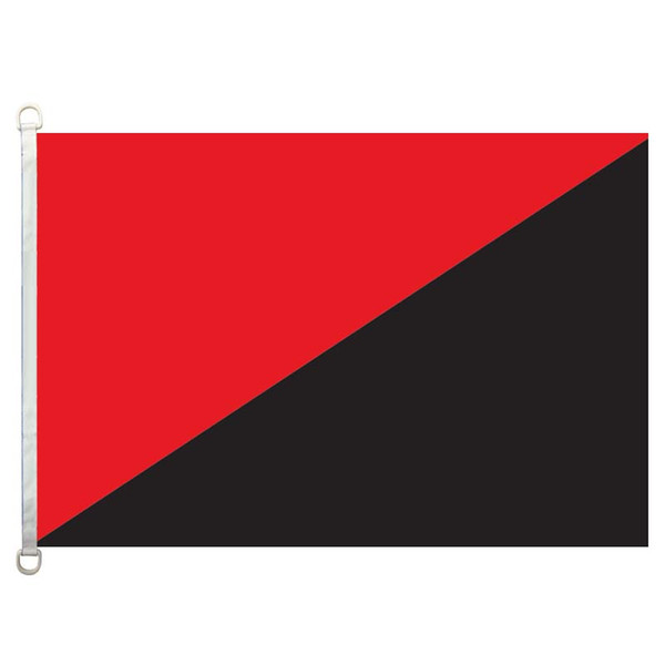 Anarcho syndic flag,90*150CM ,100% polyester, banner,Digital Printing