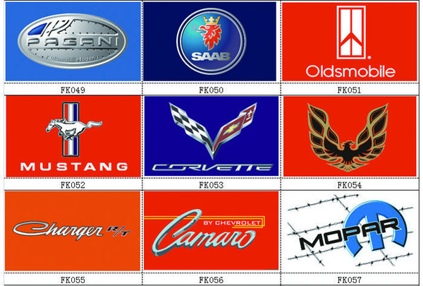 CUSTOM kind of car brand logo FLAG,check the detail,90*150CM,100D polyster custom 100% polyester 90*150cm,Digital Printing