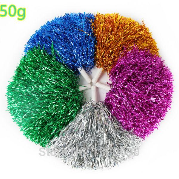 25g Color Ball Cheerleaders Aerobics Square Dance Opening Ceremony Proclaimed Cheers Pompom Cheerleader Products 6 Colours