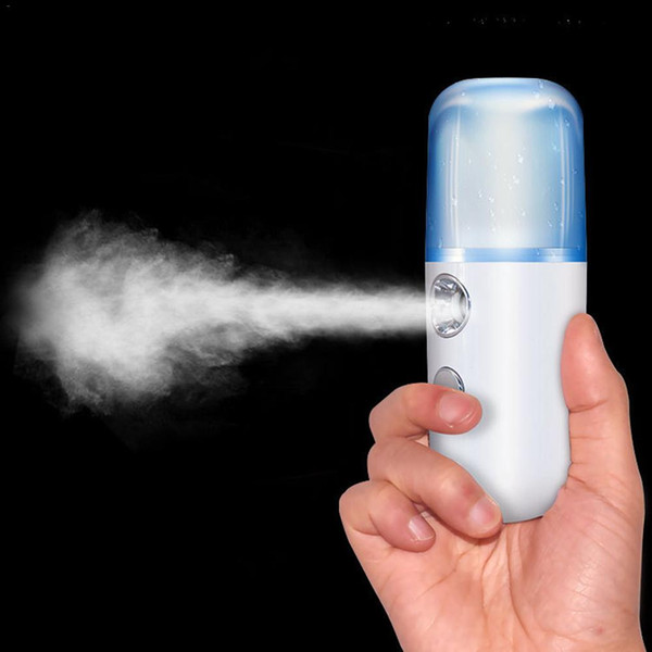 Portable Water supply USB Rechargeable Nano Mister Humidifier Cooling Mist Mini Face Humidifier Eyelash Extensions Sprayer Facial Device