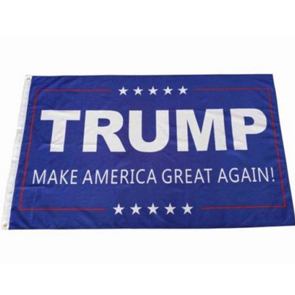 50pcs 90*150cm Trump 3x5 Flag 2016 Make America Great Again Donald for President USA American 2016 Presidential Election Flags 2018 good