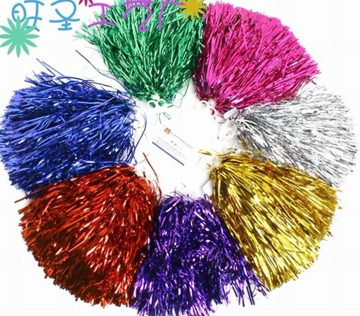 50pieces/lot Cheering pom pom Cheerleading products Color can choose 50G