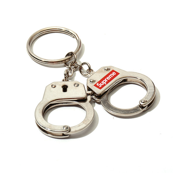 Brand Luxury SUP Handcuffs Keychain fashion keychains in stock metal material