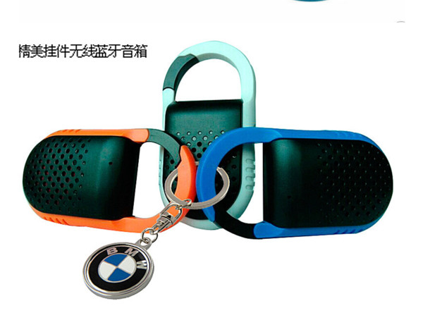 Factory direct outdoor Bluetooth speaker FM function Bluetooth sports speaker Sports keychain card Cheerleading portable speaker