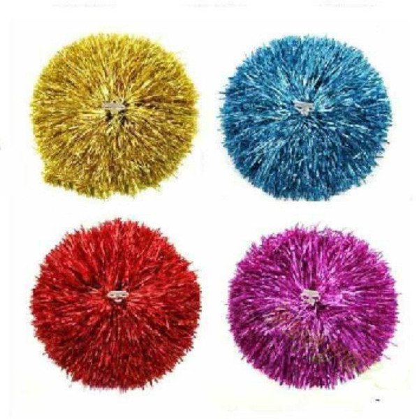 50g Modish Cheer Dance Sport Supplies Competition Cheerleading Pom Poms Flower Ball Lighting Up Party Cheering Fancy Pom Poms