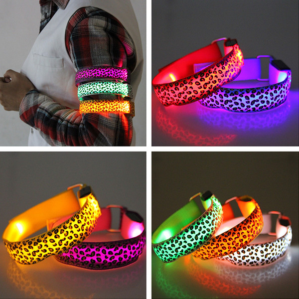 8 Colors 3 Styles LED Sports Arm Belt Fashionable Wristlet Vocal Concert Cheerleading Accessories Cycling Skating Night Running Arm Belts