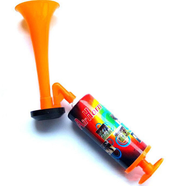 Cheerleading soccer ball fans horn sports meeting club props adjustable Plastic trumpet child Toy Hand Push Gas pump air Horn