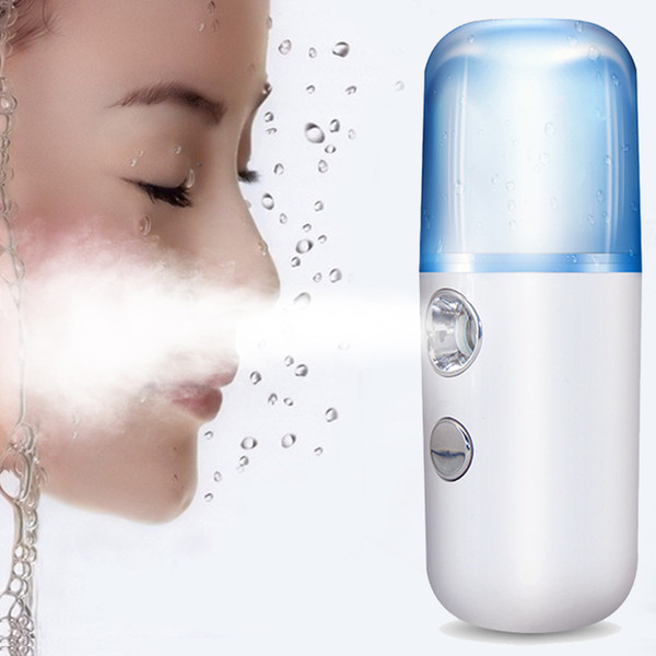 Portable USB Rechargeable Nano Mister Humidifier Cooling Mist Mini Face Humidifier Eyelash Extensions Sprayer Facial Device