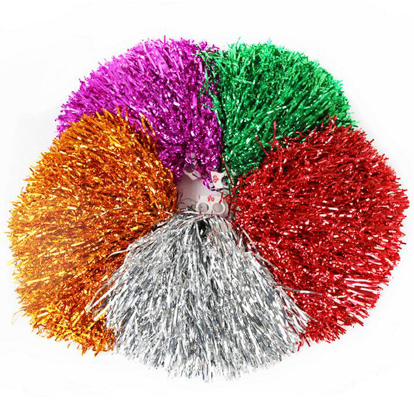 Colorful Hands Cheerleading Flower Ball Customized Straight Shank Plastic Wire Cheer Stage Performance Dance Sticks Rocking Ball Cheerleader