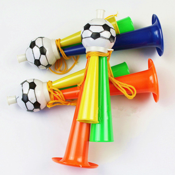 2018 Russia world cup soccer three fans cheer air horn plastic small speakers