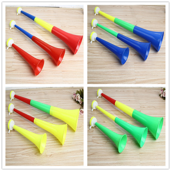 Hot World Cup Cheering Fan Horns Ball Games Sport Meeting Parties Cheerleading Adjustable Trumpets Whistles Noise Maker Kids' Toys Gifts